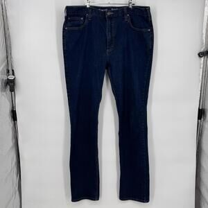 Carhartt Rugged Flex Jeans Mens 38x36 Blue Dark Slim Tapered Denim 102807-491